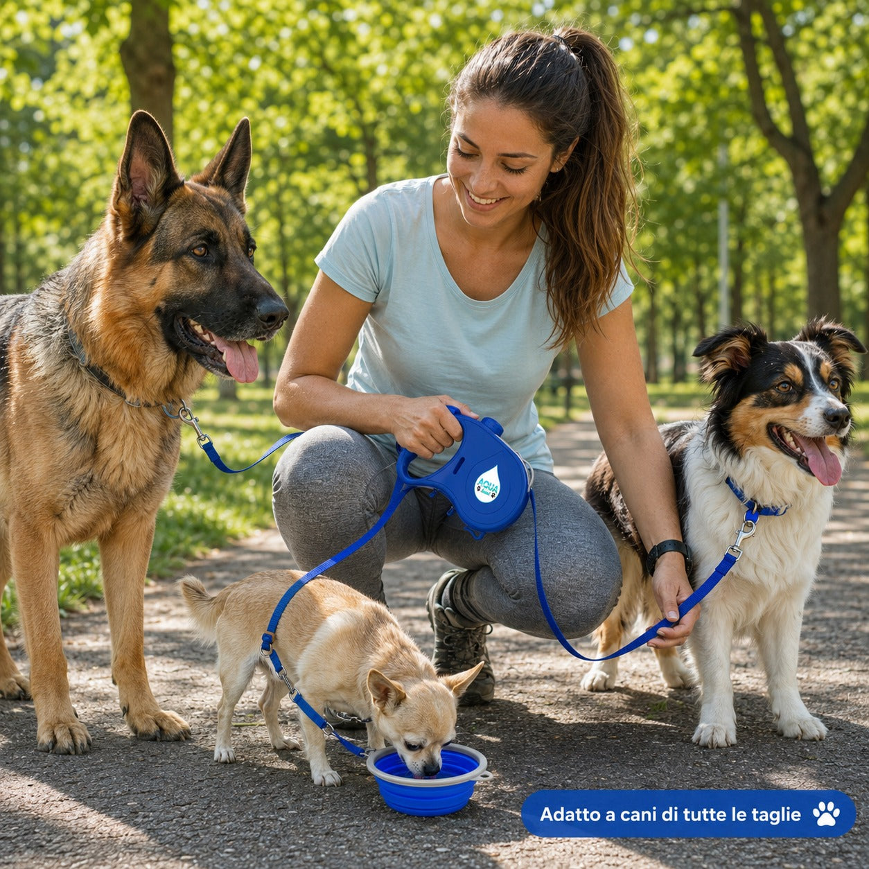 Guinzaglio Multifunzione 4 in 1 per Cani
