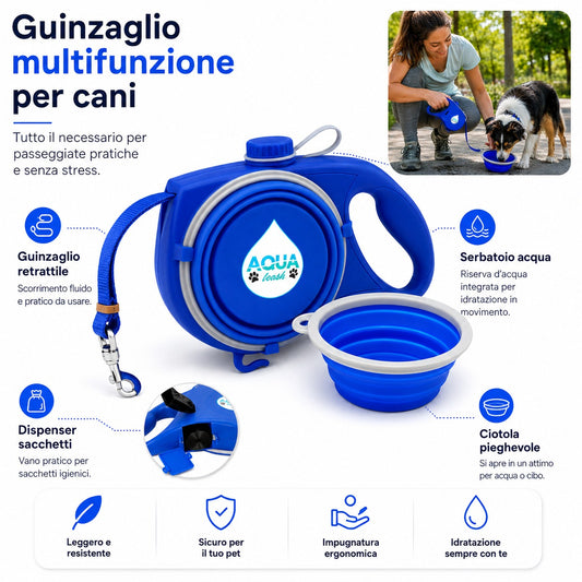 Snacky™ - Guinzaglio Multifunzione 4 in 1 per Cani