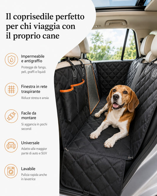 Coprisedile Auto Impermeabile per Cani